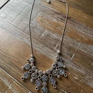Elegant Brighton Silver and Blue Necklace